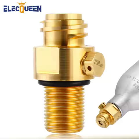 Soda Bottle Adapter,TR21-4 Brass Valve for Soda Cylinder M18*1.5 Thread Replacement Valve Co2 Cylind