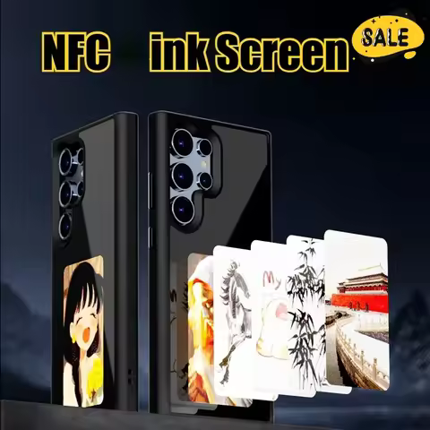 NFC Ink Screen DIY Projection AI Phone Case for Samsung Galaxy S24 S23 Ultra Magnetic Shockproof Pro