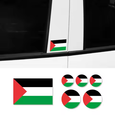 Palestine Flag Car Stickers Tuning Decor Decal on Bumper Rear Window Windshield Laptop Walls Motorcy