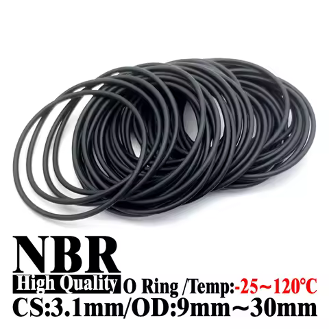 20Pcs CS 3.1mm OD 9mm~30mm NBR O-Ring Set Oil Resistant Nitrile Rubber Seals for Hydraulic & Automot