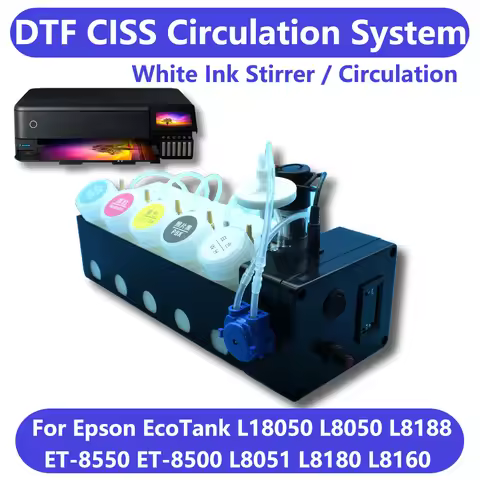 ET 8550 8500 L8180 DTF CISS System Tank Modify Ink Kit For Epson Et8550 L1800 L800 XP600 i3200 White