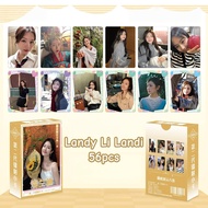 50-56pcs Chinese Drama Actor Landy Li Landi Bai Lu Hologram Lomo Cards Ao Ruipeng Coroner's Diary FE