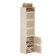 Shoe Cabinet-Shoe Cabinet for Entryway, Shoe Storage Cabinet, Natural Shoe Cabinet,Freestanding Wood