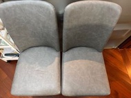 2x Grey Dining and living room Chairs - Marmor DC-629 PU