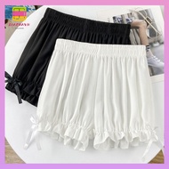 DIACHAVN Thin Safety Pants, Thin Leggings Safety Shorts Anti-exposure Shorts, Fashion Lace Bowknot P
