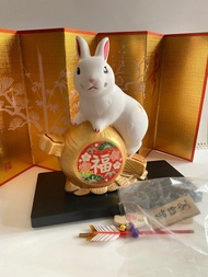 藥師窯 日式陶瓷兔子擺設 (日本製)