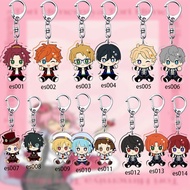 Ensemble Stars Anime KeyChain Sakuma Rei Tomoe Hiyori Men Key Chain for Women Fashion Cute Figure Ac