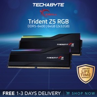 G.Skill Trident Z5 RGB | 64GB (2x32GB) | DDR5-6400 MT/S | Dual Channel Desktop Memory (F5-6400J3239G32GX2-TZ5RK)