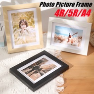 4R/5R/A4 Wooden Photo Picture Frame With Holder Stand For Home Wall Decor Photo Frame