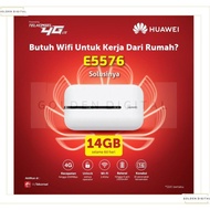 Huawei E5576 Mifi Router Modem Wifi 4G Free Telkomsel 14Gb