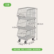 Others - 304不銹鋼廚房推車 置物架 落地衛生間浴室蔬菜菜籃水果零食收納架