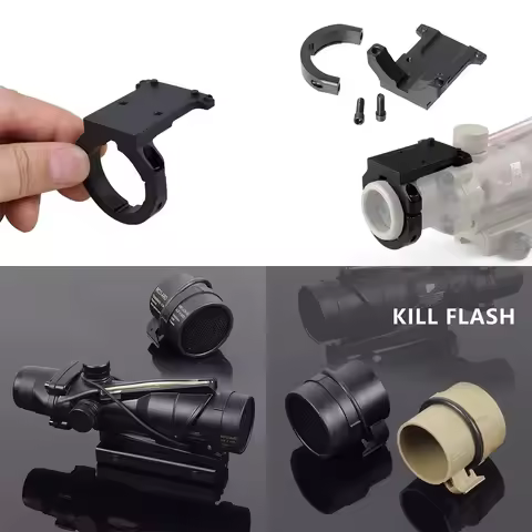 Tactical 1X32 4X32 Scope Killflash Metal Mesh Cover Cap Red Dot Reflex Sight Mount For 4x32 Hunting 