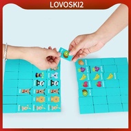 [LovoskiacMY] 36x Montessori Dominos Toy Fruit And Animals Puzzle Dominos for Children