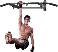 ONETWOFIT Wall Mounted Pull Up Bar, 400 LBS Heavy Duty Chin Up bar Multifunctional Strength Training