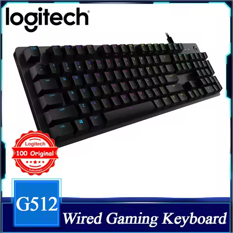 Logitech G512 CARBON LIGHTSYNC RGB Keyboard Gaming Mekanik Berkabel Asli dengan GX Brown Switches un
