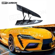 Carbon Fiber Car Front Bumper Air Vent Trims Cover FRP Body Kits Accessories For Toyota Supra A90 20
