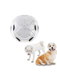 Máscara para perros, casco con bozal para perros, máscara con casco, bozal para aseo de mascotas, capucha ajustable para perros, máscara transparente y transpirable para aseo de perros