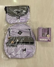 Kuromi 公仔背囊背包斜孭袋旅行袋skater 冷暖保溫飯壺
