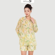 Canopy Shorts - Quần shorts Tencel họa tiết Quần dạo phố nữ IVY moda MS 20H9780