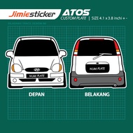 Sticker Hyundai Atos, Sticker Belakang Atos ,Custom Sticker, Car Sticker