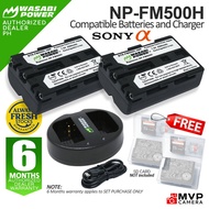 [AUTHORIZED PH] WASABI POWER FM500H NP-FM500H Battery Charger Set Spare Sony Alpha MVP CAMERA