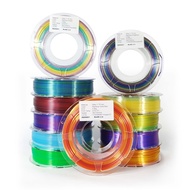 1.75mm Silk Dual Color PLA 3D Printer Filament, 2 Rolls Pack, 200g Per Roll for FDM Printer