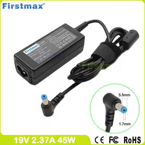 19V 2.37A 45W Laptop Charger for Acer TravelMate P446-M P446-MG P449 P449-G2-M P459 P459-G2-M P249-M