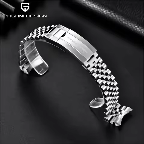 Pagani Design Official Original Suitable for Pd1661 Pd1662 316L Strap Silver Jubilee Bracelet Width 