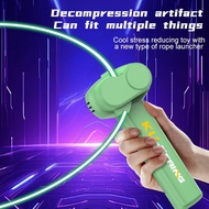 Glow-in-the-dark Rope Launcher Fun Electric Toys Decompression Speed Adjustable Rope U8n4