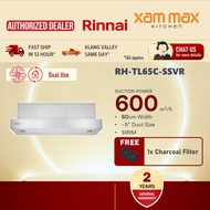 Rinnai Telescopic Hood - RH TL65C SSVR | 60cm Cooker Hood | RH-TL65C-SSVR Ventilation Recirculation 