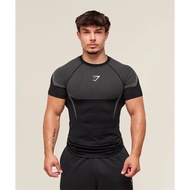 2025 New Men's High Elastic Quick Dry Sports Shark T-Shirt Tight Fitness Training Workout Breathable