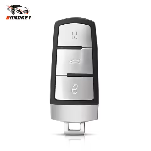 Dandkey 3 Buttons Smart Card Remote Car Key Shell Fob Case For Volkswagen VW Passat CC B6 B7 B7L 3C
