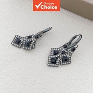 Zircon rhombus earrings exude an air of sophistication and style