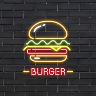 Plug & Play Neon Sign - Burger Stall Sign