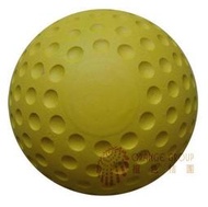 【無特定品牌】黃色凹洞棒球/A號大小硬式橡膠棒球發球機用 單顆入 棒球