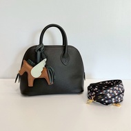 Hermes mini bolide 黑金 B刻 山羊皮