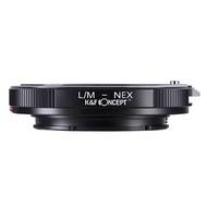 K & F Concept Leica M Mount Lens Adapter To Sony E NEX A7 A7R-F3 A9 Camera