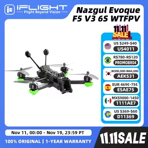 iFlight Nazgul Evoque F5 V3 6S WTFPV for DIY Drone DC /X Dual Geometry Flexible Switching 190 km/h M