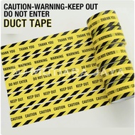 Duct Tape Sticker Label Sticker Keep Out Caution Warning Do Not Enter