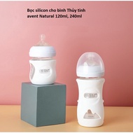 Silicone Wrap For Wide Neck avent Glass Milk Bottle (avent Natural Bottle)