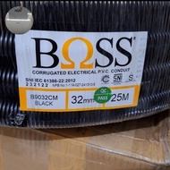 Flexible conduit 32mm length 25 meters brand-boss color-black