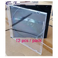 12 PCS CD/VCD/DVD jewel cases casing slim case CD Case