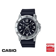 CASIO นาฬิกาข้อมือ CASIO รุ่น MTP-VD300-1BUDF วัสดุเรซิ่น สีดำ