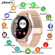 2020年全觸摸智能手錶男性血壓心率監測器一輪Smartwatch女性防水