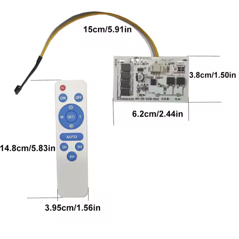 10A 3.2V 3.7V Solar Ceiling Lamp Controller Long-Lighting Solar Garden Lamp Controller Remote Contro
