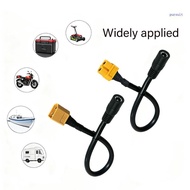 【SUIT*】 DC5521 5521 Female Male XT60H Adapter Cable for Portable Power Wiring Black PVC Cord for FPV