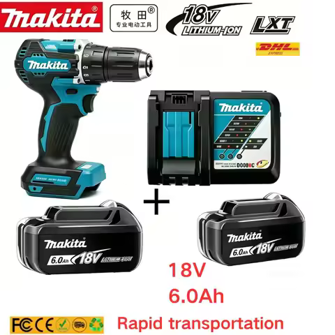 Original Makita100% 18V 5Ah 6Ah 9Ah Battery Battery Powerful tool battery+charger BL1860 BL1830B BL1
