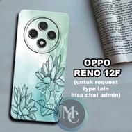 CC34 Flexible rubber softcase/ for OPPO Reno 12F Flower Motif/case OPPO Reno 12F OPPO Reno 12F casin