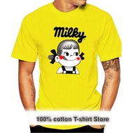 Cotton T-Shirt Peko-Chan Shirt - Milky Fujiya Candy Japanese Shirt Japan - Men - Sizes Confortable Tee Shirt