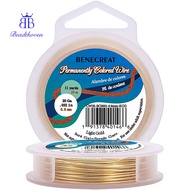 1roll Round Craft Copper Wire Light golden 0.8mm 20 Gauge